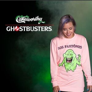 Ghostbuster Sweatshirt with Green Graphic